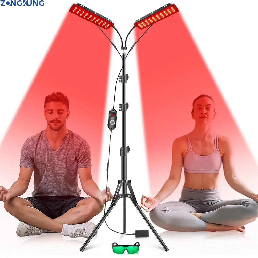 LED Red Light Therapy Lamp LED Infrared Light Therapy 660nm&850nm Near Infrared Light Device Full Body Pain Relief Skin Care