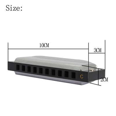 Harmonica 10 Hole 20 Tones Harmonica C G Key Harmonica Mouth Organ Suitable For Music Enthusiasts Woodwind Musical Instrument