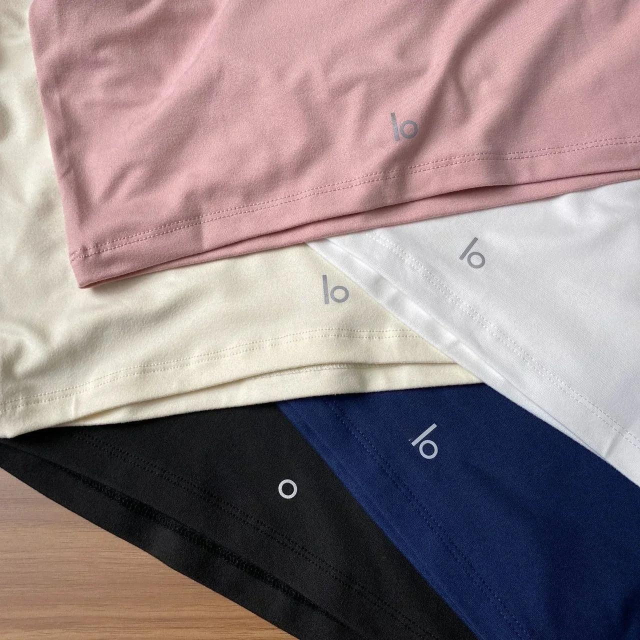 Women T-shirts 2025 Tops Solid Short Sleeve Loose O-neck Cotton Casual Ladies Shirts Harajuku Korean Summer Woman Tshirts