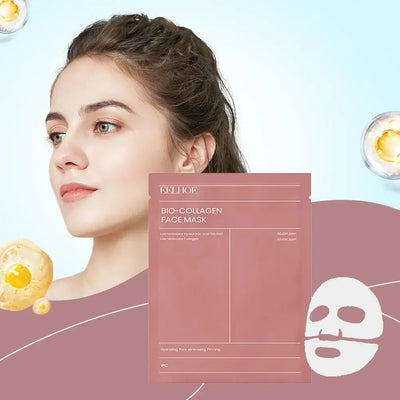 Bio Collagen Face Mask Shrink Pores Deep Hydrating Overnight Mask Moisturizing Refreshing Brightening Firming Lift Face Skincare