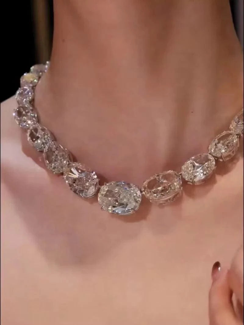 BELLUX High Quality Fine Jewellery 925 Sterling Silver Plated K Gold Necklace for Women