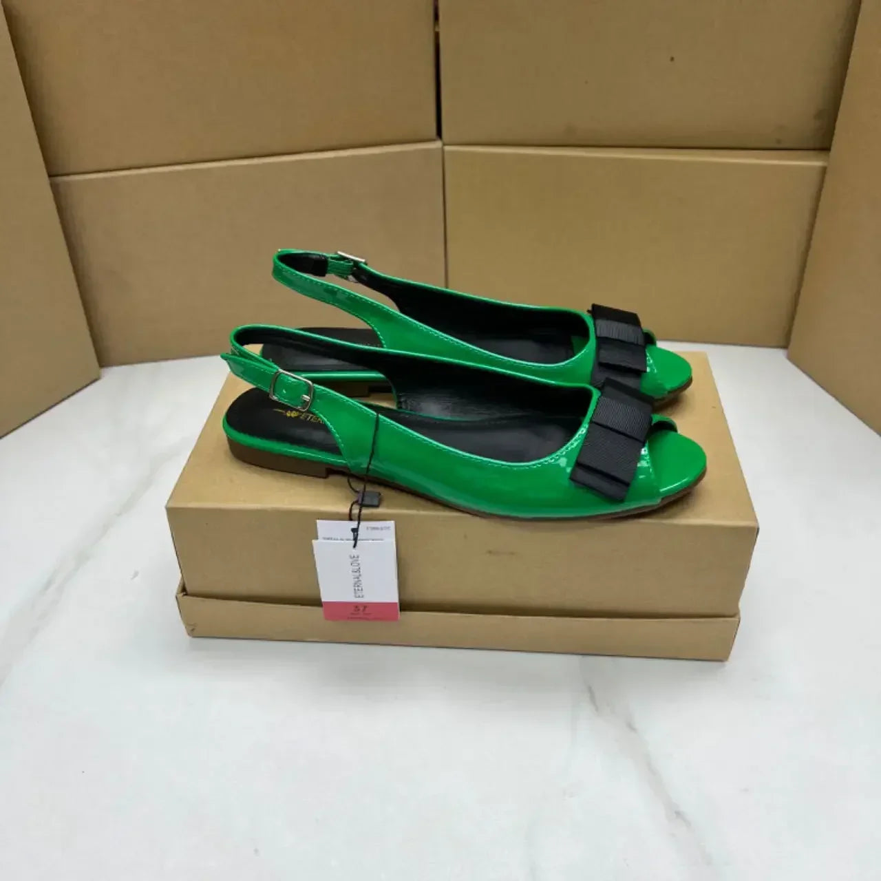 Fashion Shoes for Women 2025 Comfortable Shallow Female Footwear Peep Toe Slingbacks Back Strap Casual Slip on Ladies Flats