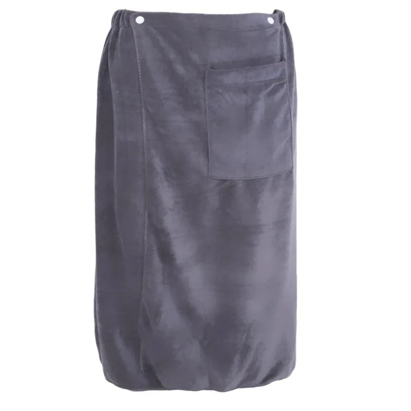 New Fashion Man Towel Wearable Polyester Fibre Bath Towel With Pocket Soft Swimming Beach Bath Towel Bathroom Home Accessories