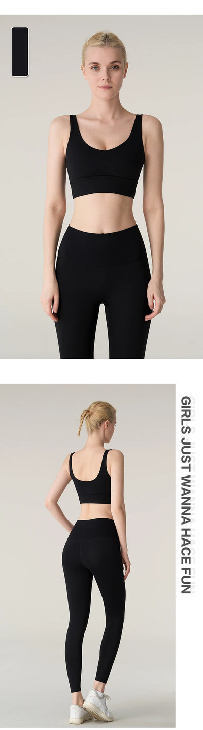 2 Piece Yoga Clothes Women's Tracksuit Athletic Wear Pilates Fitness Yoga Set Tight-fitting Running Underwear Fitness Suit👚👚