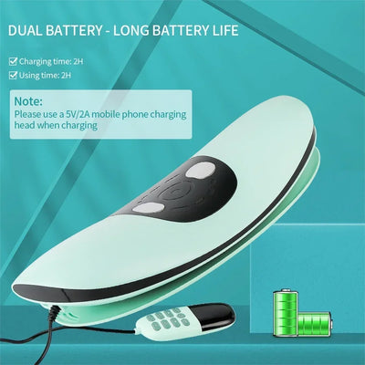 Electric Lumbar Traction Massager Adjustable Vibration Waist Massager Wa ist Spine Support Back Massage Machine Waist masajeador