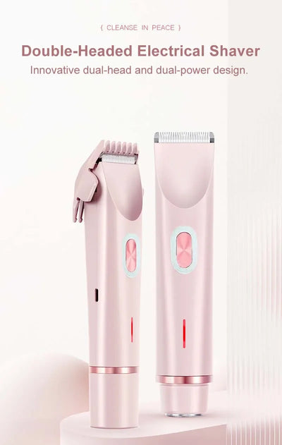 Portable Rechargeable Eepilators For Women - Electric Shaver Doubles As Hair Trimmer For Leg Face Arm