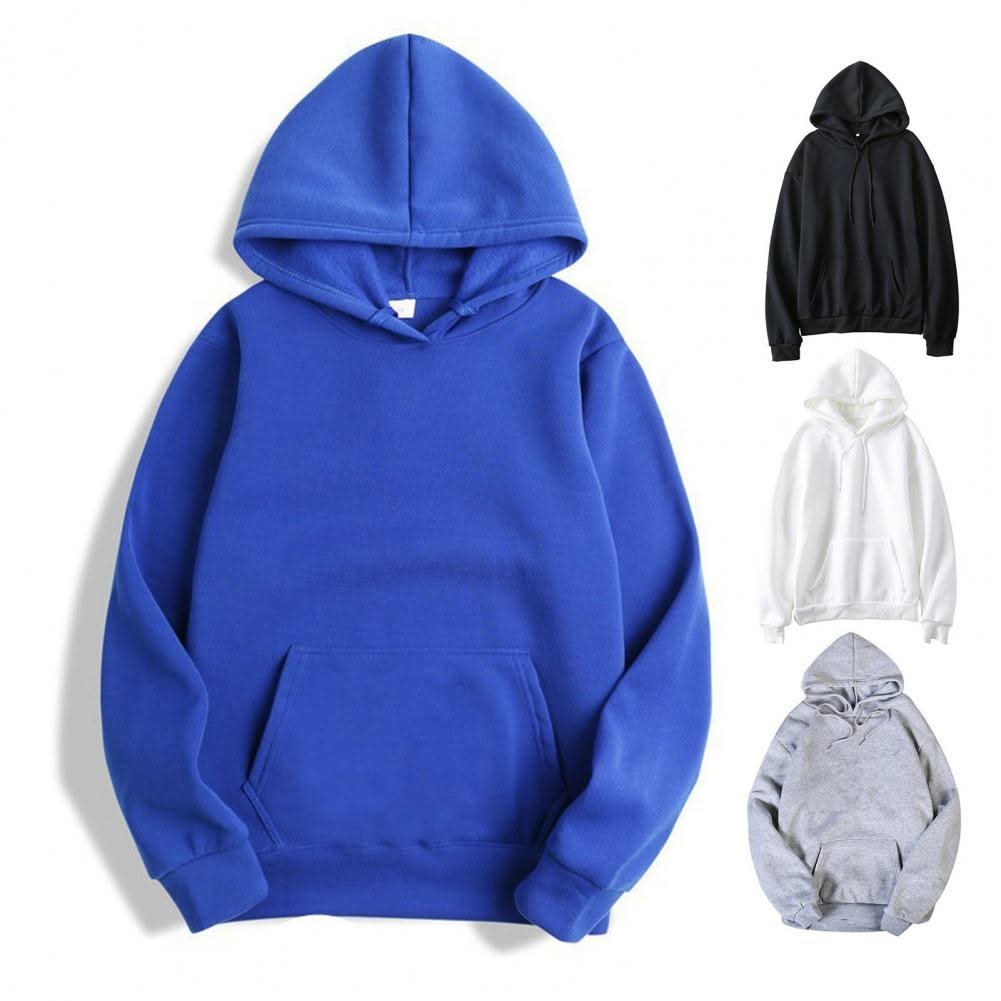 Women Sweatshirt Autumn Hoodie Hooded Solid Color Drawstring Patch Pocket Pullover Long Sleeve Loose Soft Warm Lady Hoodies
