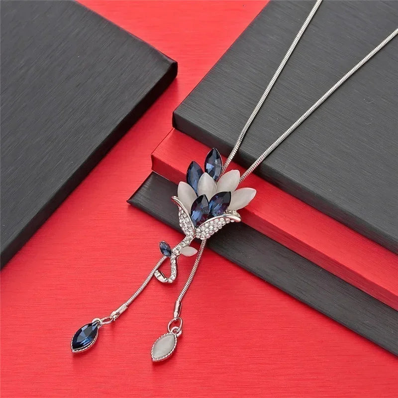 Long Necklaces & Pendants for Women Maxi Collier Femme Geometric Chain Fashion Necklace Statement Colar Accessories Jewelry 2024