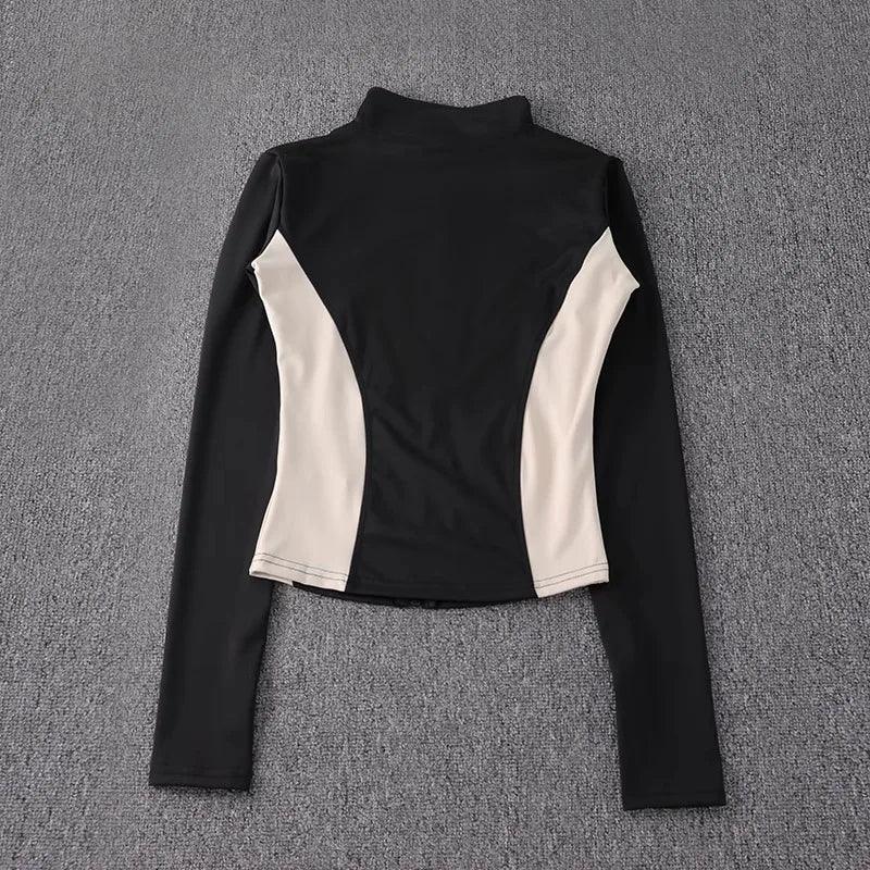 2024 long-sleeved sports sweater gym tops fitness sports jacket new women yoga jackets