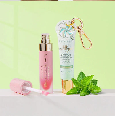 Lip Oil Lipstick Set Long Lasting Hydration Lightweight Texture Natural Lipgloss Lip Deeply Moisturizing Lip Makeup Cosmetics