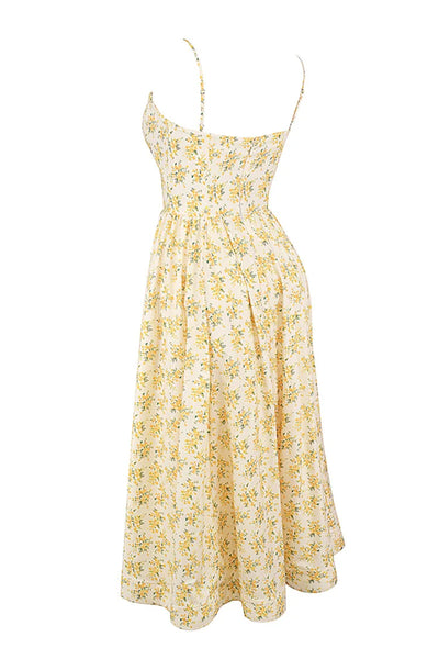 Elegant floral prints Dresses for summer women's dresses 2024 New Skinny Sexy Backless SLeeveless High Waist Maxi Sling Dress