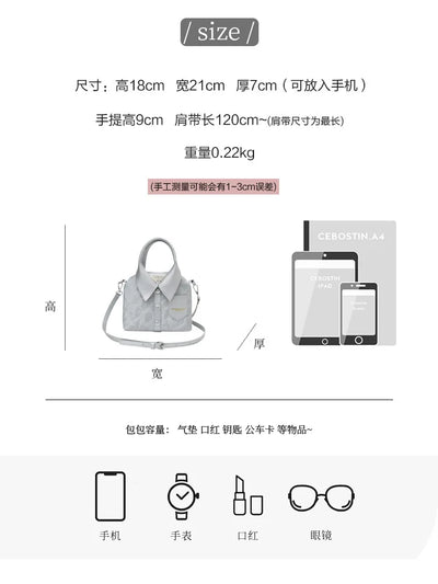 Tote Bag Hand Bags for Women 2024 Designer Handbag Shoulder Square Crossbody Korean Popular Youth Women's Fashion Original