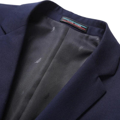 2025 Blazer New Men's Fashion Business Solid Color British Style Professional Work Groom Wedding Dress Best Man Blazer Jacket