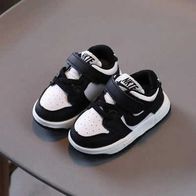 Children's Sports Shoes Boys'  Girls' Board Shoes Korean-style Boys' Baby Shoes White Sneakers Walking Shoes Comfortable  Daily