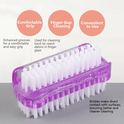 Double-Sided Cleaning Brush, Kitchen Bathroom Floor Toilet Cleaning Brush, Washing Brush Household Tool