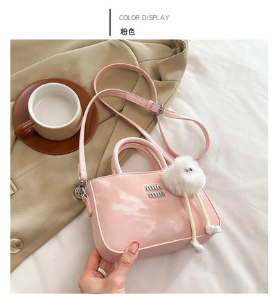2025 New Women's Luxury Handbag Designer Small Square Purse Fashion Top Handle Crossbody Bag Elegant Shoulder Bag Trendy Clutch
