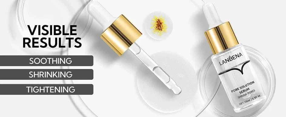 Pore Refining Serum Facial Essence Shrink Pores Moisturizing Anti-aging Oil Control Brighten Skin Tone Tighten Essence Skin Care
