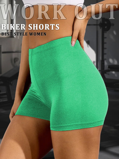 Biker Shorts For Women Super Soft No See Through Workout Yoga Running Cycling Push Up Gym Fitness Shorts Women's Activewear
