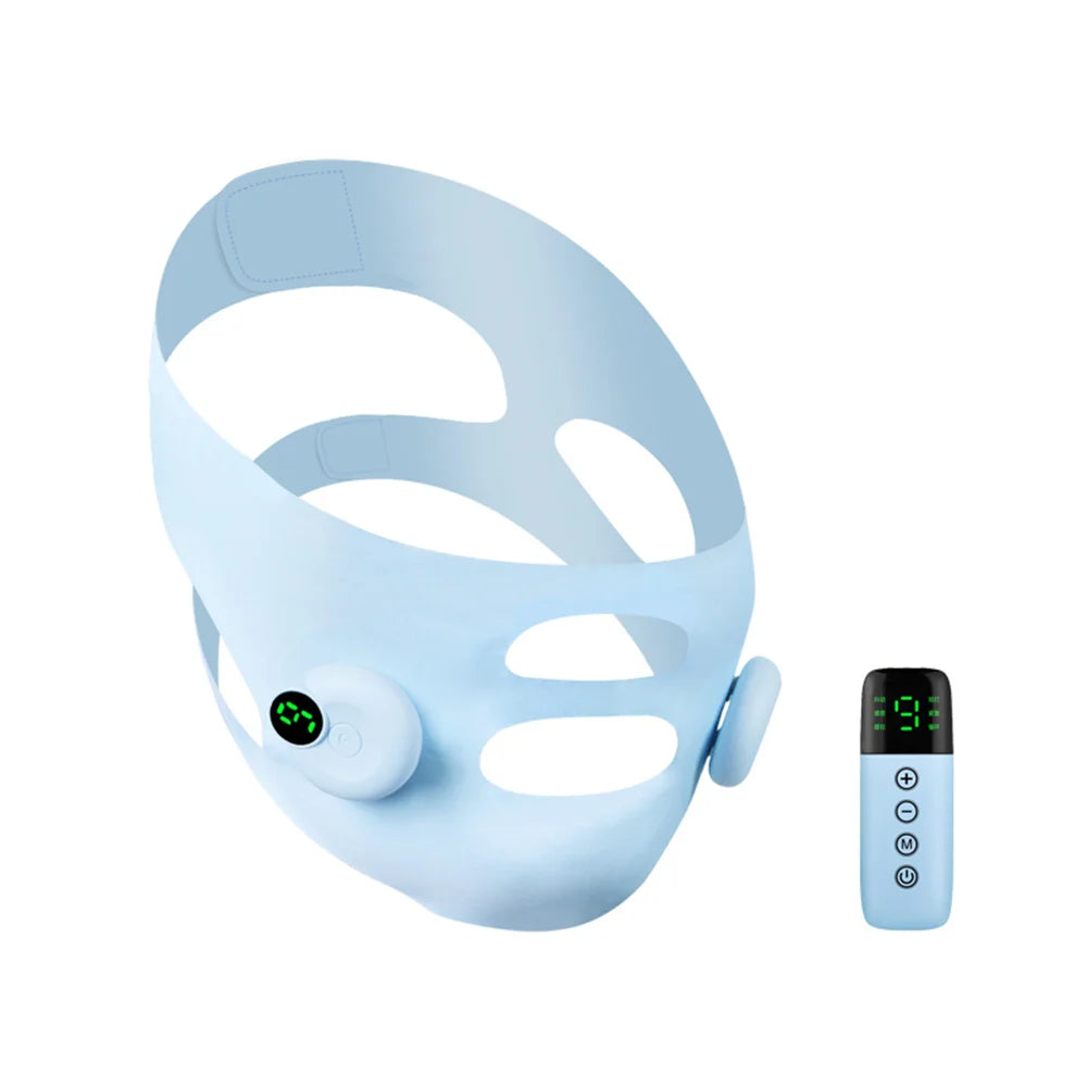 Electric Face Slimming Bandage V Line Face Shaper Chin Cheek Lift Up Belt Cheek Slimmer Facial Massage Strap Edema Removal Mask