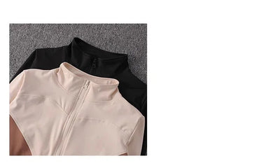2024 long-sleeved sports sweater gym tops fitness sports jacket new women yoga jackets