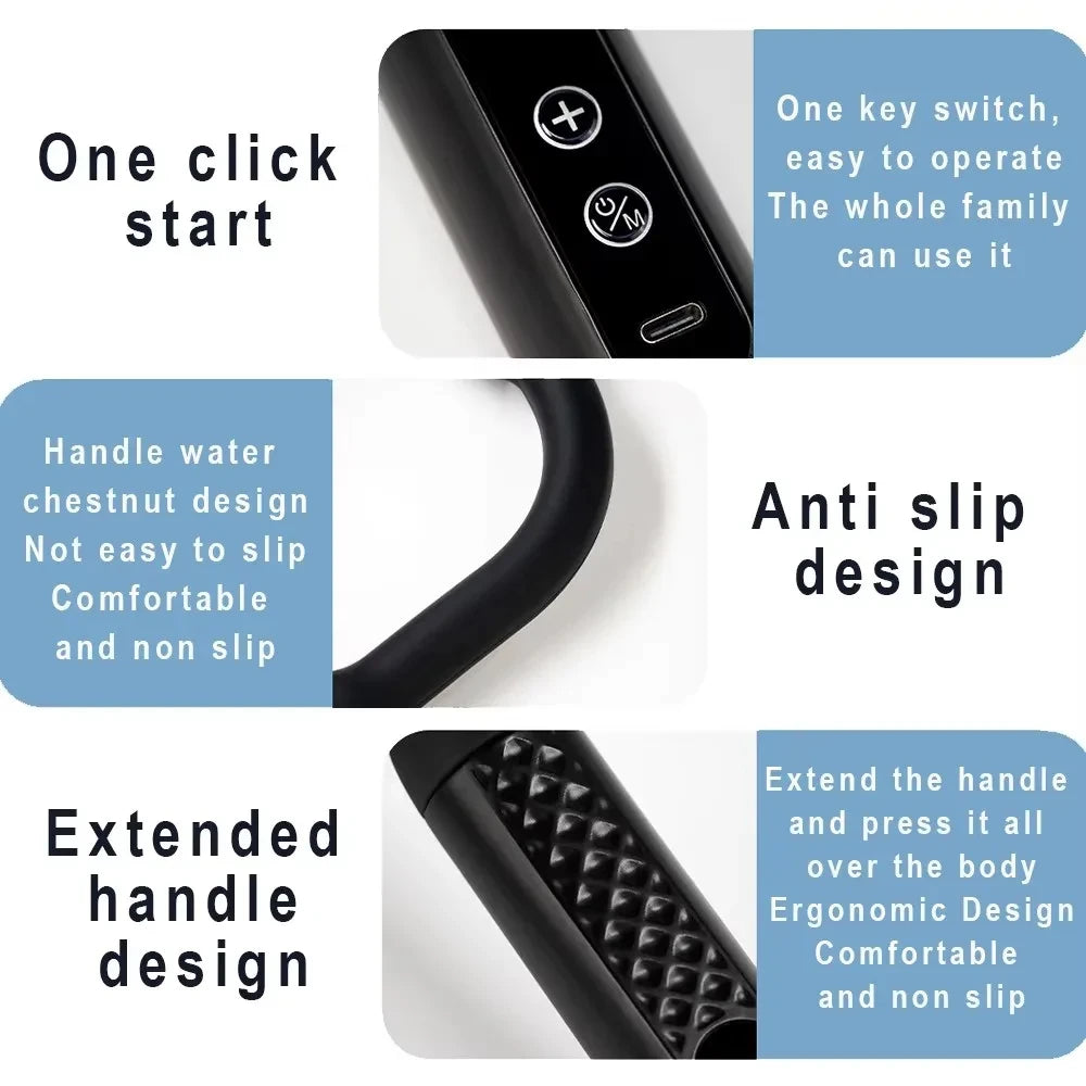 Smart Massage Gun Electric Massager Massage Hammer Rechargeable Home Handheld Hammer Back Artifact Body Massager