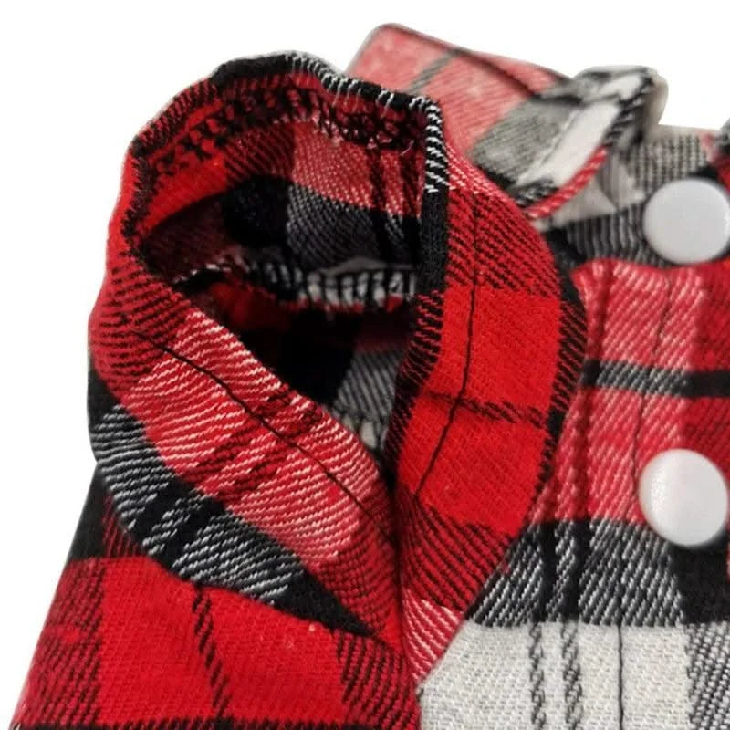 Pet Clothes Dog Shirt Summer For Small Medium Dogs Cat British Style Plaid Clothing Breathable Fashion Puppy Chihuahua T-shirt
