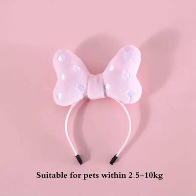 Cat Accessories Party Cat Headdress Wear Puppy Hairband Dog Dress Up Hat Pet Hair Accessories Bow Tie Dog Bowknot Pet Hair Hoop