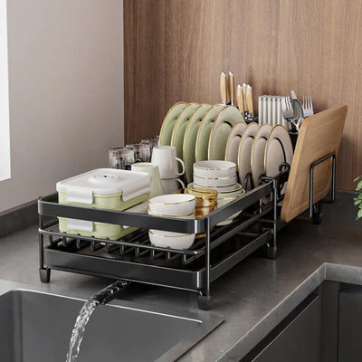 Kitchen Gadgets Sticky Plate Knife Fork Chopsticks Cup Drain Rack Kitchen Retractable Dish Drain Sink Suitable For Kitchen Sinks