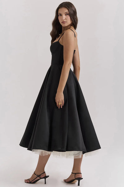Women's Summer Long Dresses Elegant Lady Maxi Dress O-Neck Blue Dress High Waist Party Dresses for Female Sexy Hoilday Sundress