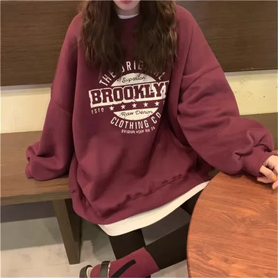 Women Sweatshirts Letter T-shirt Summer Korean Fashion Thin Chic Hoodie Shirt Long Sleeve Top Women's Loose Pullover Y2k Clothes