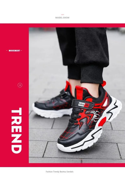Children Boys Shoes School Sports Fashion Leather For Kids Tennis Casual Sneakers Children's Boy Running 7-12 Years Walking Shoe