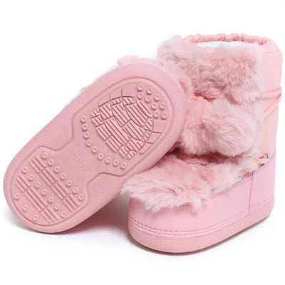 Snow Boots for Women Hairy Fuzzy Fluffy Furry Fur Boots 2025 Winter Boots for Women Waterprrof Pink Black White Fur Snow Boots