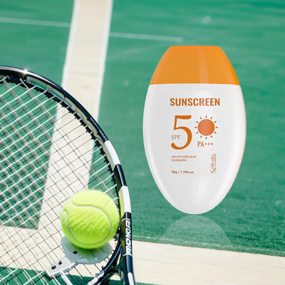 Séfralls SPF50 PA+++ Sunscreen 50g: UV Protection, Moisturizing, Fast-Absorbing Refreshing Lotion for Face & Body sol de janeiro