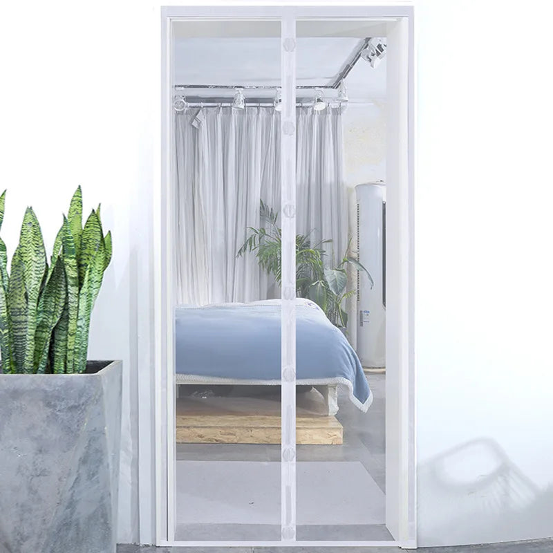 Magnetic Screen Door Curtain Summer Anti-Mosquito Net Fly Insect Partition Automatic Closing Easy Installation Doors Screen Mesh