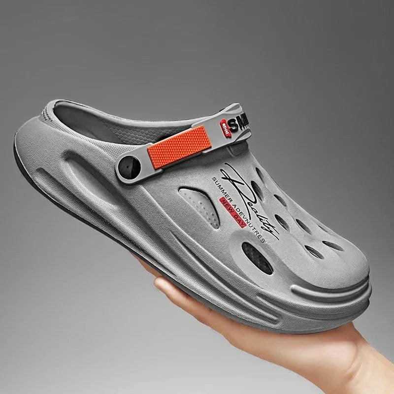 2025 New Men's Clogs Slippers Sandal Men Garden Shoes Flat Sandals Male Sneakers Outdoor Home Clogs Slides Men Summer Shoes - Elanique