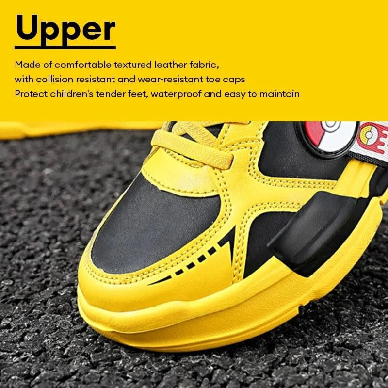 Kids Cartoon Sports Skate Shoes Lightweight for Easy Wear Children's Outdoor Casual Sneakers Non-Slip Sole for School Play