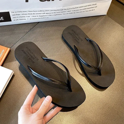Women's Non-Slip Summer Flip Flops - Beach/Outdoor Casual Sandals, Fashion Slippers for Ladies, Comfortable Holiday Footwear