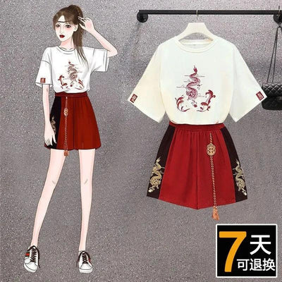 Fashion Women Trousers High Waist Wide Leg Pants Chiffon Slit Culottes Cheap Wholesale Elastic Waist Cropped Pants Free Shipping