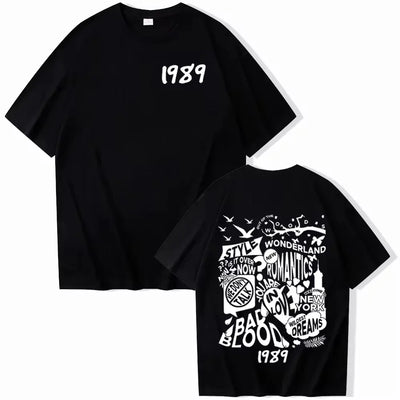 Women's Wear Taylor 1989 Shirt Midnights Shirt Gift for Fans Taylor Music Album Swiftie T-Shirts O-Neck Men's Short Sleeve Tops