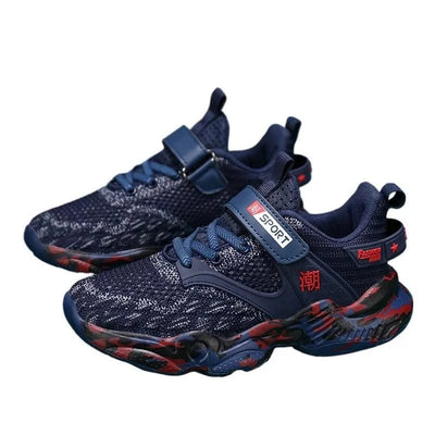 Children's Shoes Boys' Sports Shoes Summer Breathable Fly Woven Shoes Double Mesh Kid's Comfort Big Kids Pop Boys Soft Soled