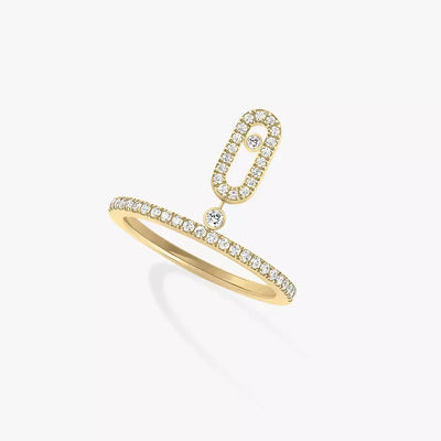 Luxury Classic S925 Inlaid Sliding High Beauty Ring Women's Jewelry Ring Luxury Party Girlfriend Anniversary Gift