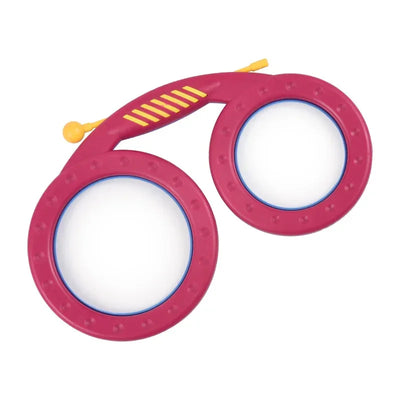 Glasses Drum Clapping Drum Orff Musical Instrument Special-shaped Drum Percussion Instrument 2 Color Double-sided Drum for Gifts