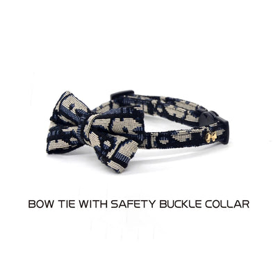 Simple and Stylish Pet Collar and Leash Set for Cats and Dogs - Cute, Durable, Safety Buckle with Bow Tie, Stain-Resistant