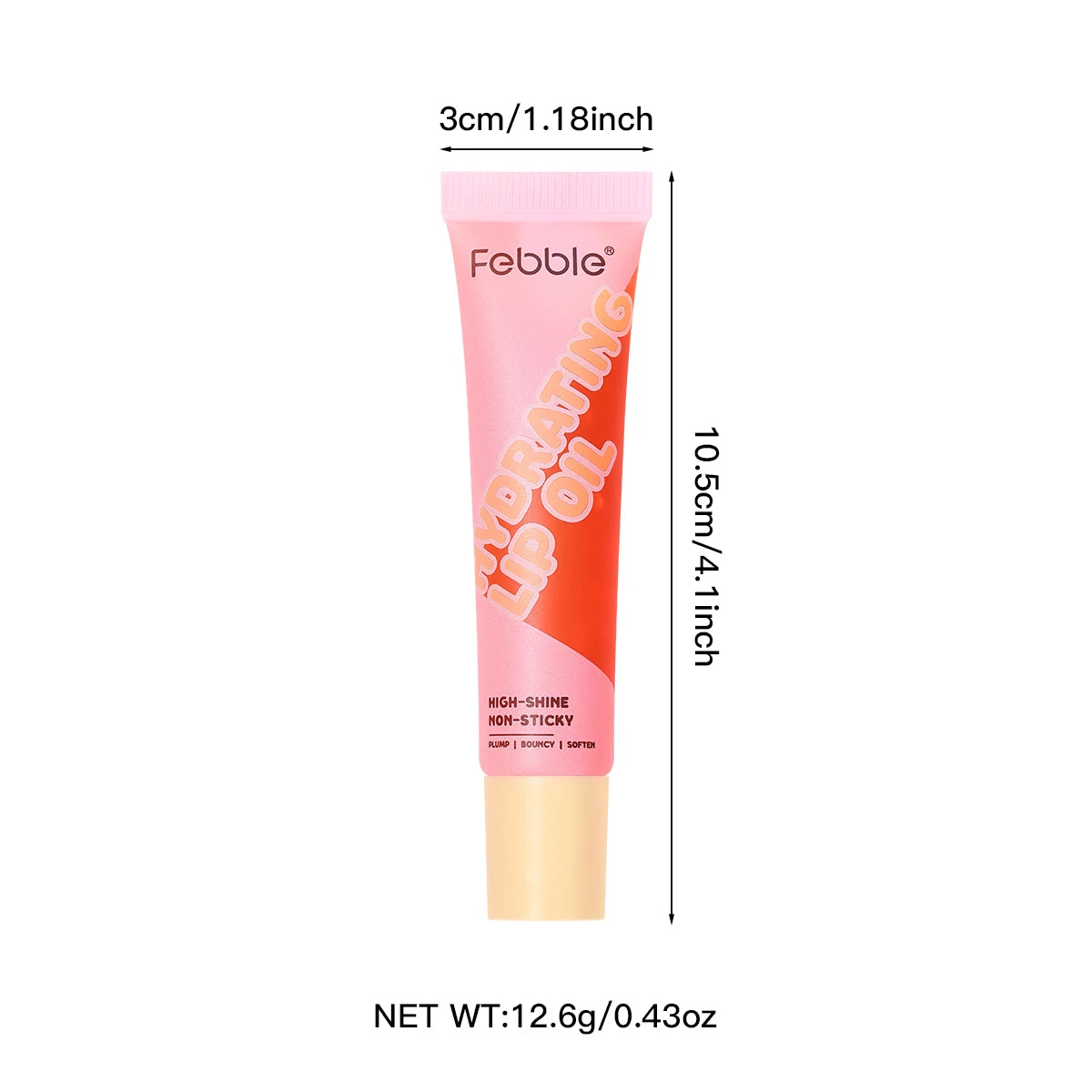 Febble 3 Color Hydrating Lip Oil Moisturizing Plump Lip Balm Fade Lip Line Lip Mask For Autumn And Winter Lip Care Tools