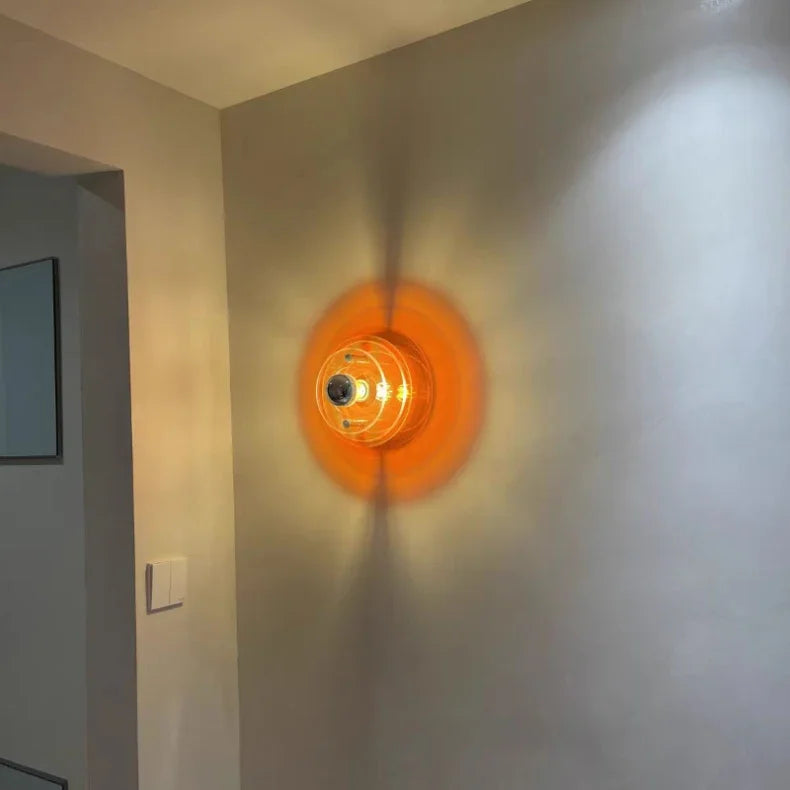 Creative Artist Home Decor Lamp Modern UFO Flying Saucer Wall Lamps Medieval Bedroom bedside Living Room Wall Hanging Lights LED