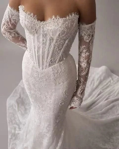 Customized Corset Curvy Wedding Dress Luxury Robe Marriage Femme