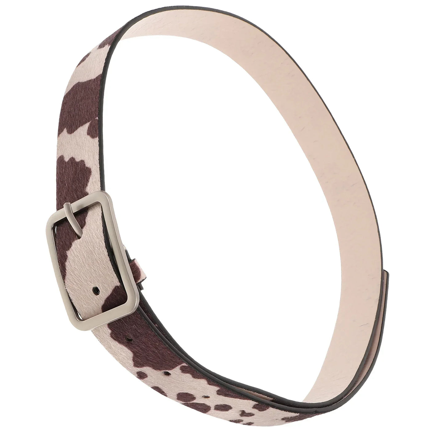 Jeans Simulated Horsehair Belt Woman Women's Pu for Ladies Western Belts with Animal Print