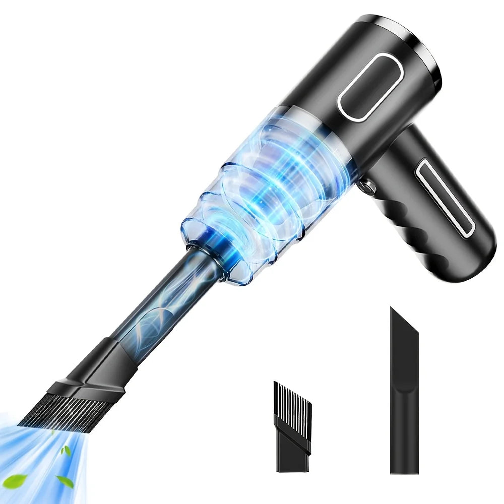 Portable Wireless Car Vacuum Cleaner with Strong Suction USB Rechargeable Mini Vacuum for Car Home Office Compact Spaces