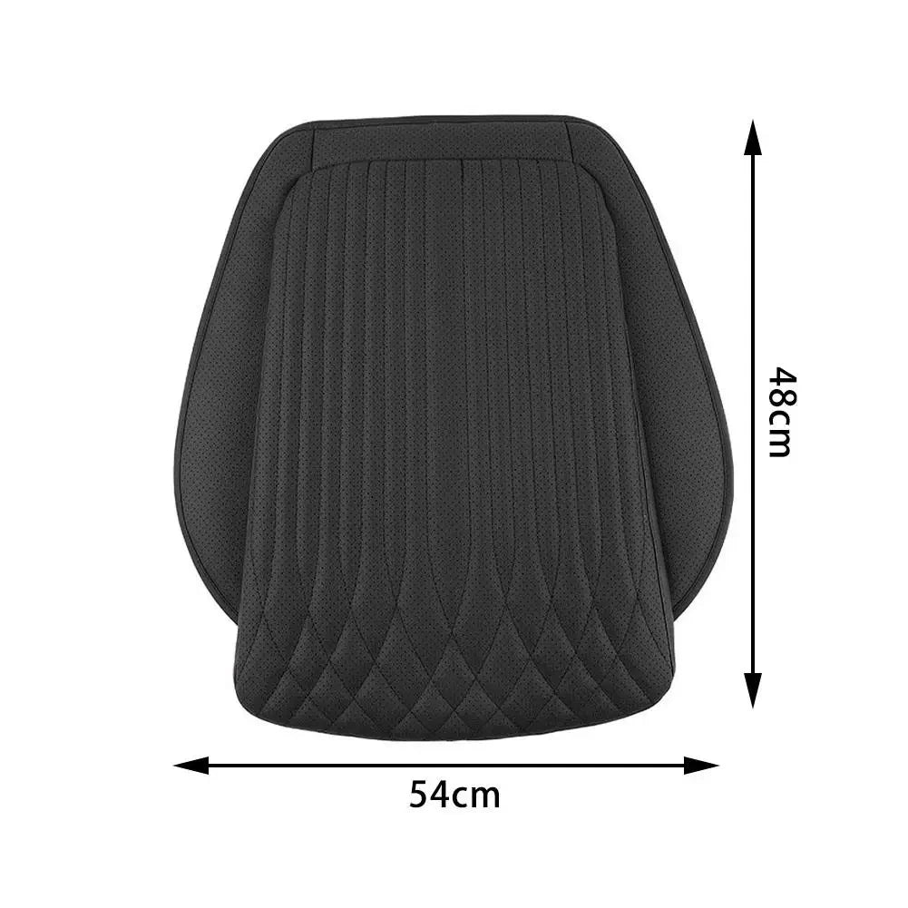 54cm Breathable Car Seat Cushion Luxury Leather Commercial Vehicle Non-slip Support Pad Universal High Rebound Sponge Seat Cover