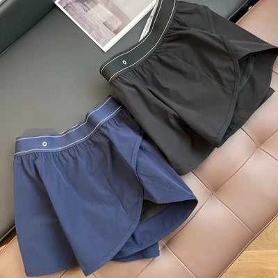 Sports High-Waisted Shorts Women's Black Biker Shorts Summer Loose Casual Quick Drying Breathable Running Wide Leg Shorts